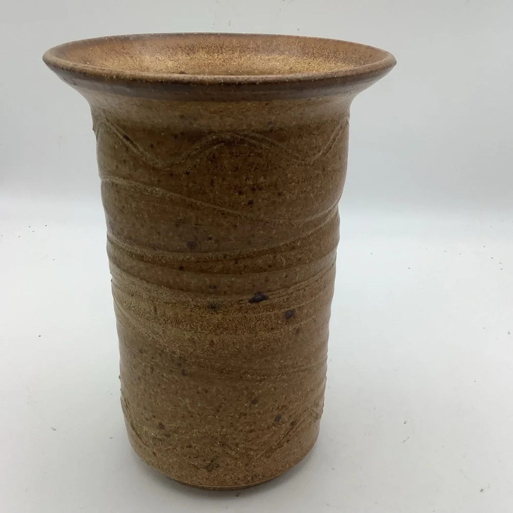 Rustic Brown Pottery Vase